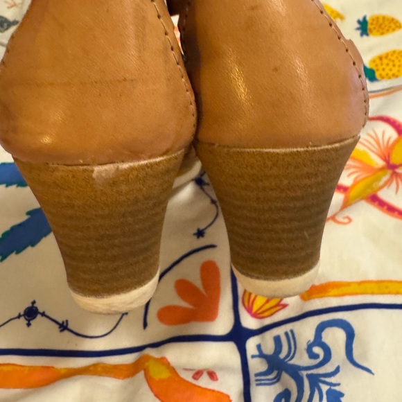 Calzado Mexican Haurache Brown Rainbow Butterfly Leather Sandals Size 7.5 / 8 - Picture 7 of 9